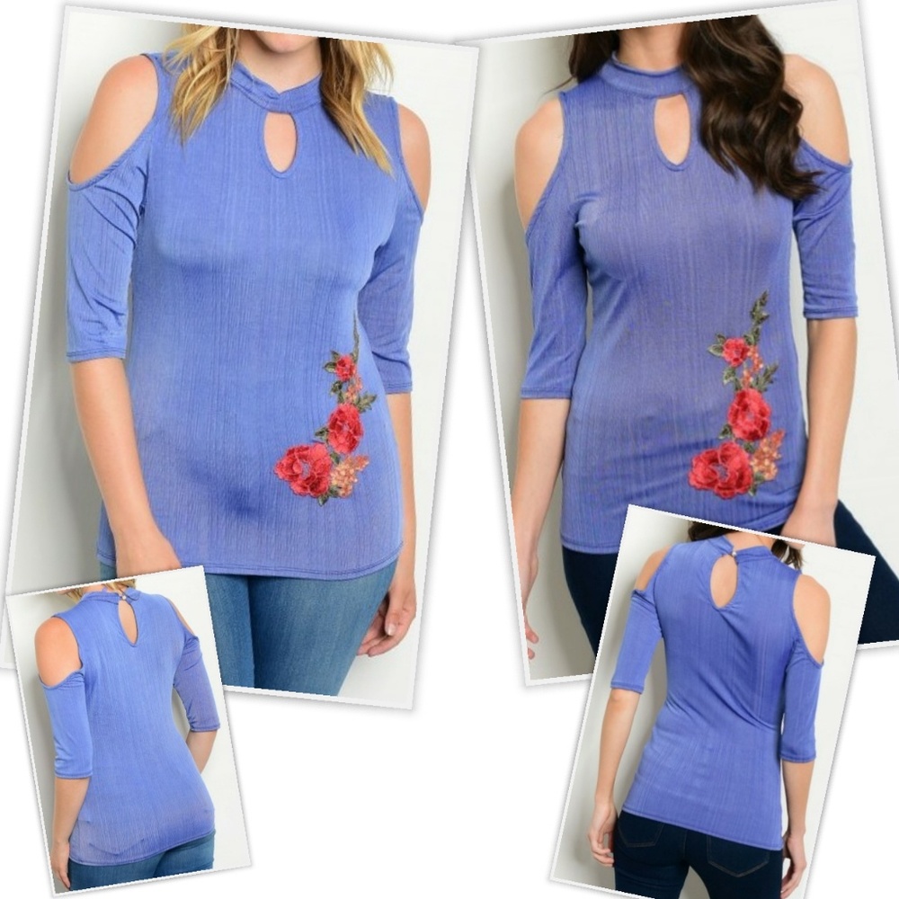 [6 Left] LAST DAY Blouse Floral Blue Purple